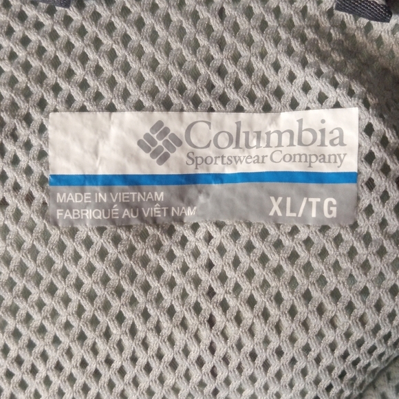 Columbia Sage Green Plaid Omni-Shade Long Sleeve Ventilated Button Up Size XL - Picture 6 of 9